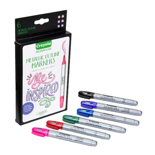 Crayola® Signature™ Metallic Outline Paint Markers Michaels